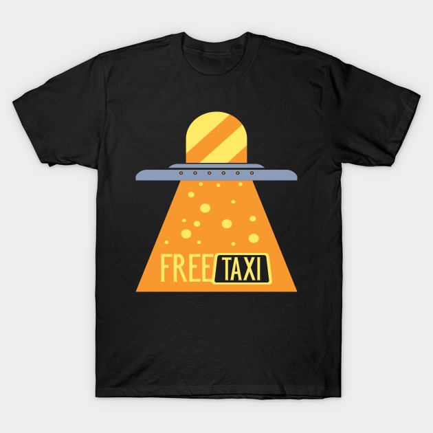 Free Taxi Ride T-Shirt by eufritz